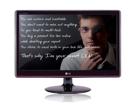 LG Širokouhlý 23'' LG LED monitor série E50, E2350V-PN