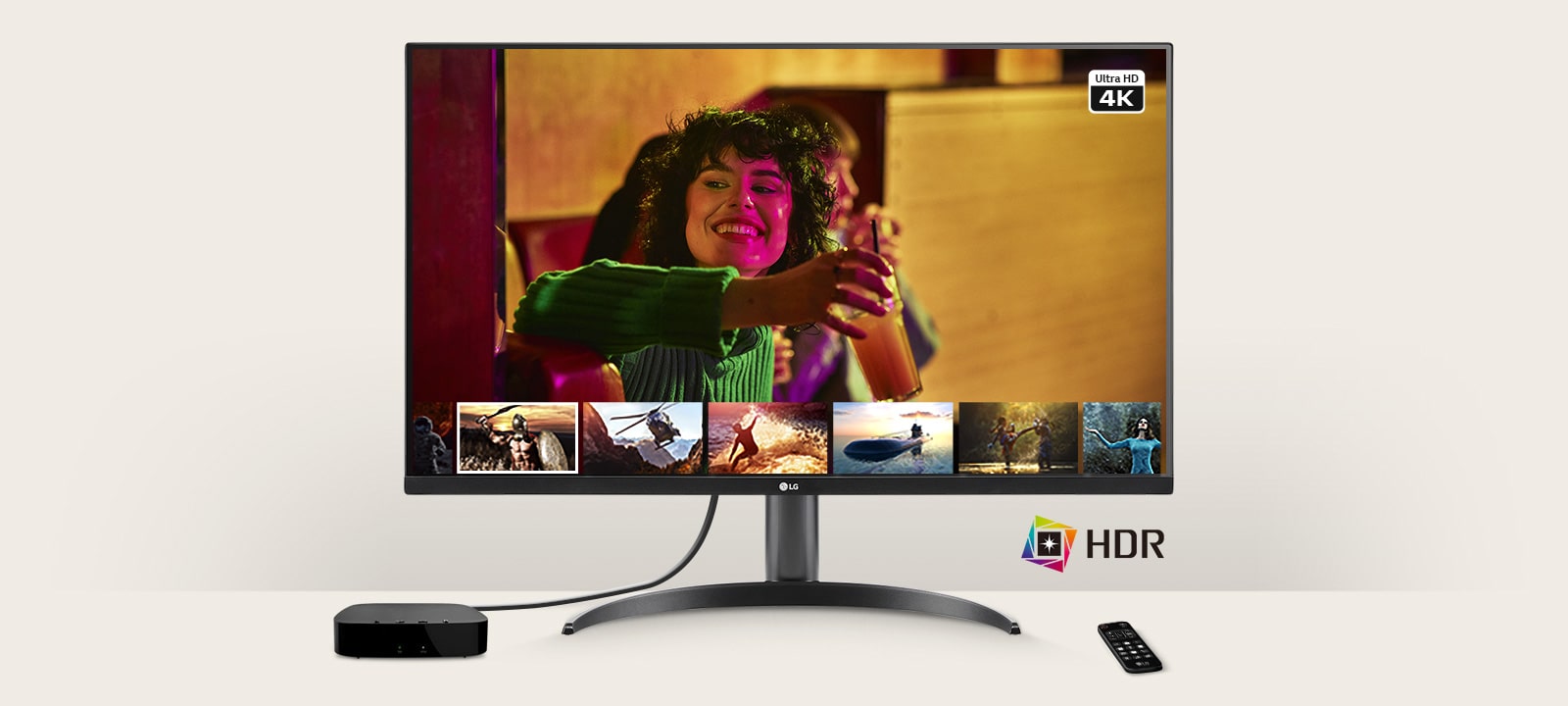 Monitor umožňuje používateľom vychutnať si obsah v rozlíšení 4K a HDR.