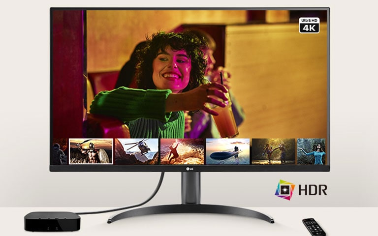 Monitor umožňuje používateľom vychutnať si obsah v rozlíšení 4K a HDR.
