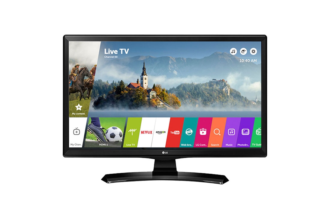 LG 24'' | Televizní monitor | 16:9 | HD | WVA Displej | WiFi | webOS 3.5 Smart TV | 5W x 2 Stereo reproduktory | TV tuner DVB-T2/C/S2, 24MT49S