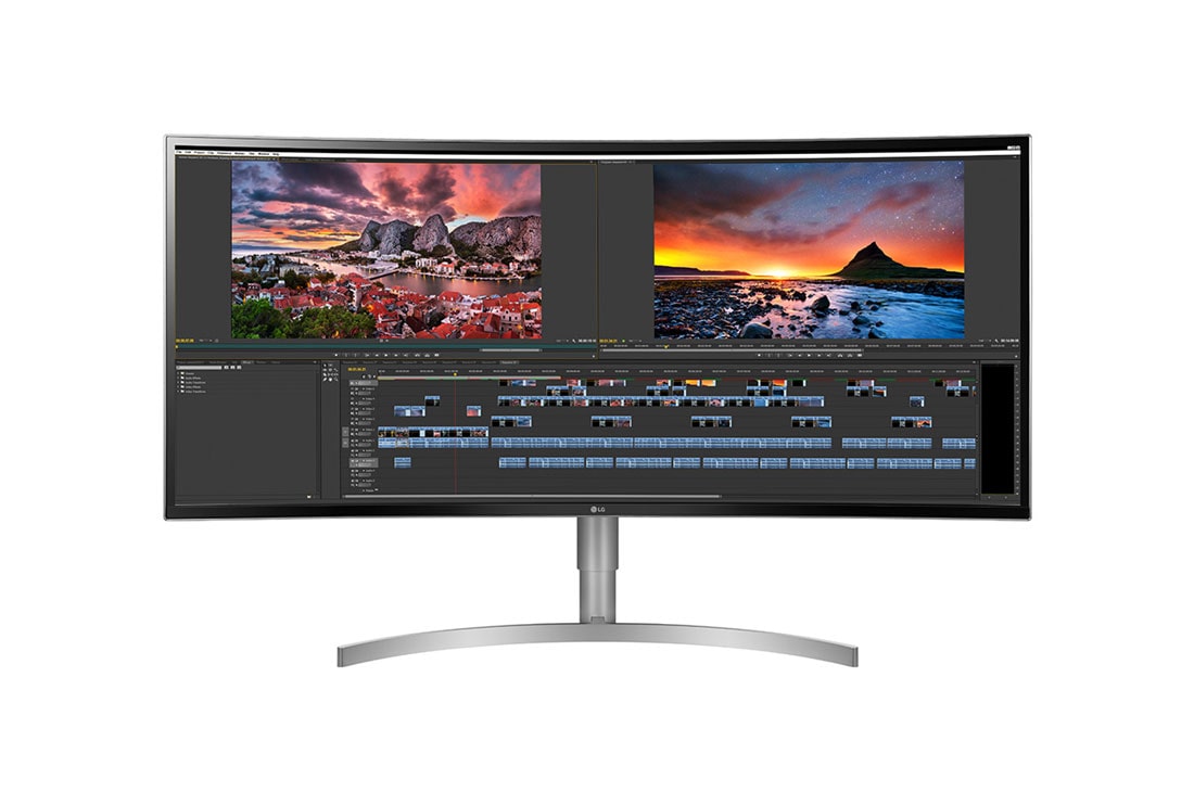 LG 38'' | UltraWide™ zakrivený monitor | 21:9 | WQHD+ | IPS Displej | HDR 10 | Reproduktory | USB Type-C, 38WK95C, thumbnail 2