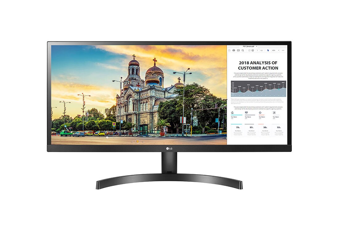 LG 29'' | UltraWide™ monitor | 21:9 | FHD | IPS Displej | HDR 10 | AMD FreeSync™, 29WL50S-B