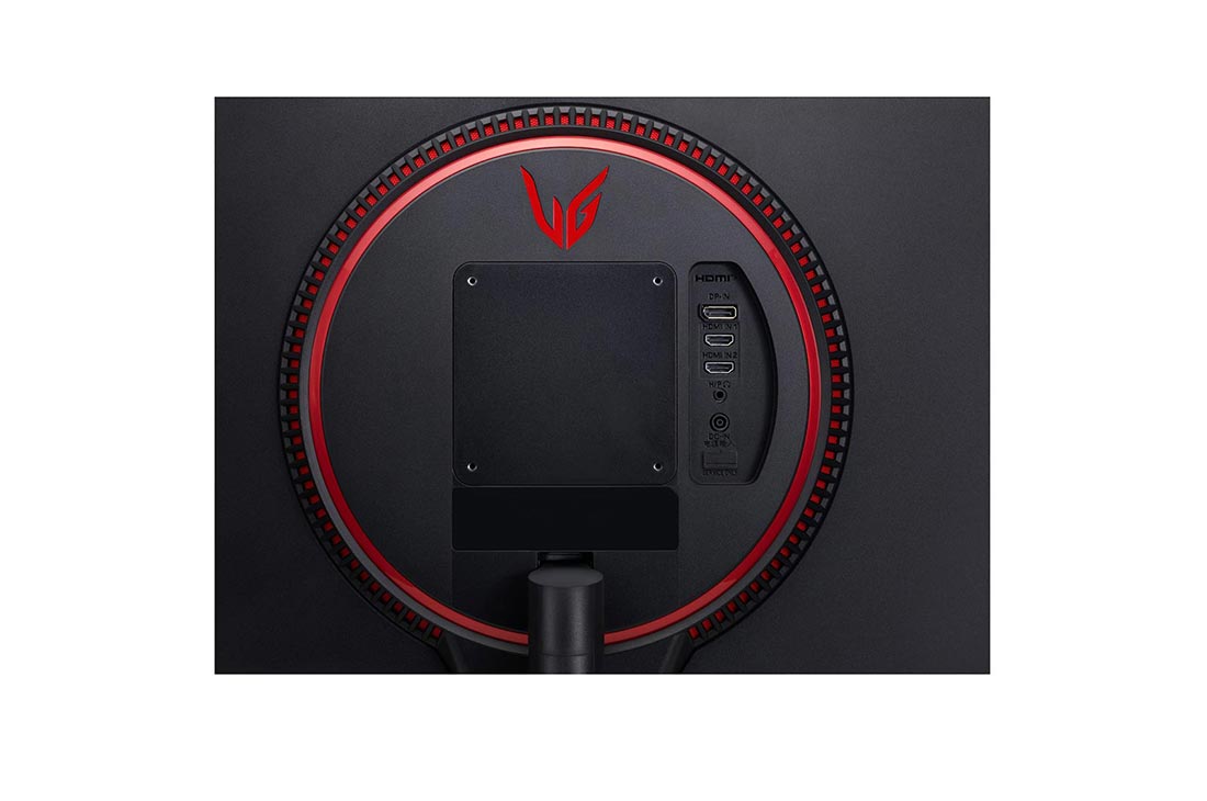 LG 23.8'' LG UltraGear monitor s IPS displejom, pohľad zblízka na porty, 24GN600-B, thumbnail 8