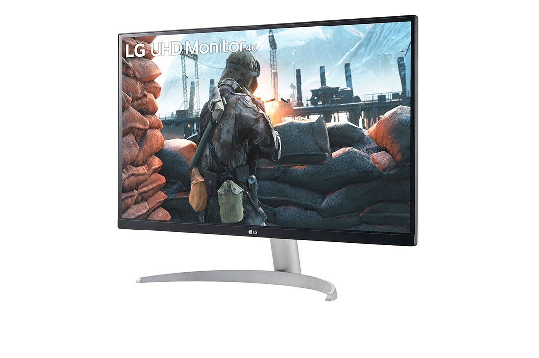 LG 27'' LG UHD monitor s IPS displejom, pohľad zboku -15 stupňov, 27UP600-W, thumbnail 2