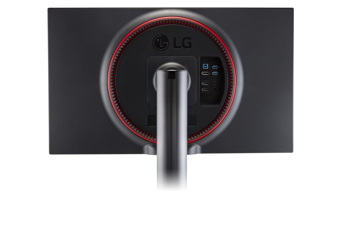 LG 27'' LG UltraGear monitor s IPS displejom, detailný pohľad zozadu so stojanom monitora v&nbsp;strede, 27GN88A-B, thumbnail 13