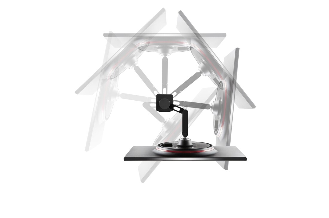 LG 27'' LG UltraGear monitor s IPS displejom, Pohľad na monitor zhora pri nastavovaní sklopenia, 27GN88A-B, thumbnail 6