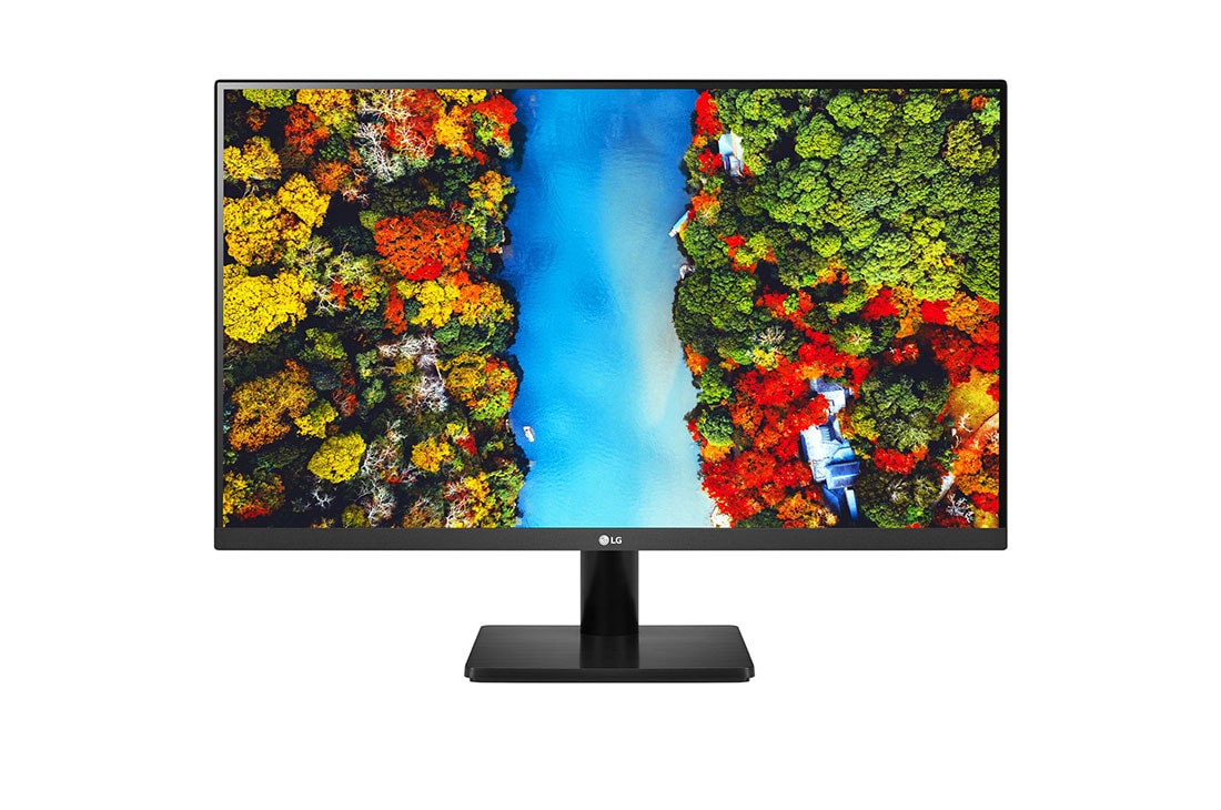 LG 27-palcový displej IPS s rozlíšením Full HD a technológiou AMD FreeSync™, pohľad spredu, 27MP500-B