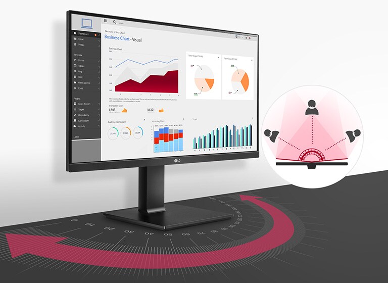 23,8-palcový displej IPS s rozlíšením QHD: verné farby pri širokom uhle.