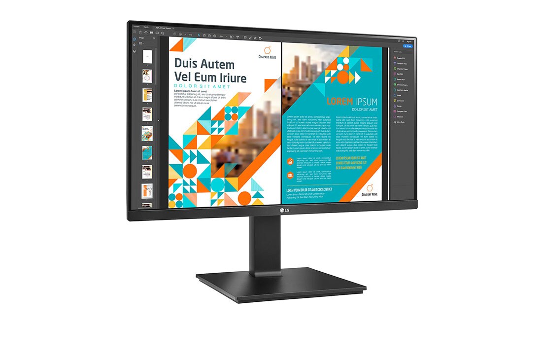LG 23.8'' LG PC monitor s IPS displejom, pohľad zboku +15 stupňov, 24QP550-B, thumbnail 3