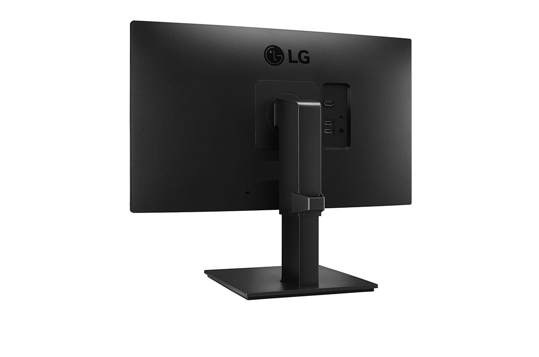 LG 23.8'' LG PC monitor s IPS displejom, pohľad zozadu z perspektívy, 24QP550-B, thumbnail 7