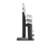 LG 23.8'' LG PC monitor s IPS displejom, pohľad na monitor zboku s pohybom nadol pri nastavovaní výšky, 24QP550-B, thumbnail 8