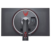 LG 27-palcový herný monitor Nano IPS UltraGear™ s&nbsp;rozlíšením UHD 4K a&nbsp;časom odozvy (GtG) 1&nbsp;ms s technológiou VESA DSC, detailný pohľad zozadu s funkciou Sphere Lighting 2.0 v bielej a červenej farbe, 27GN950-B, thumbnail 11