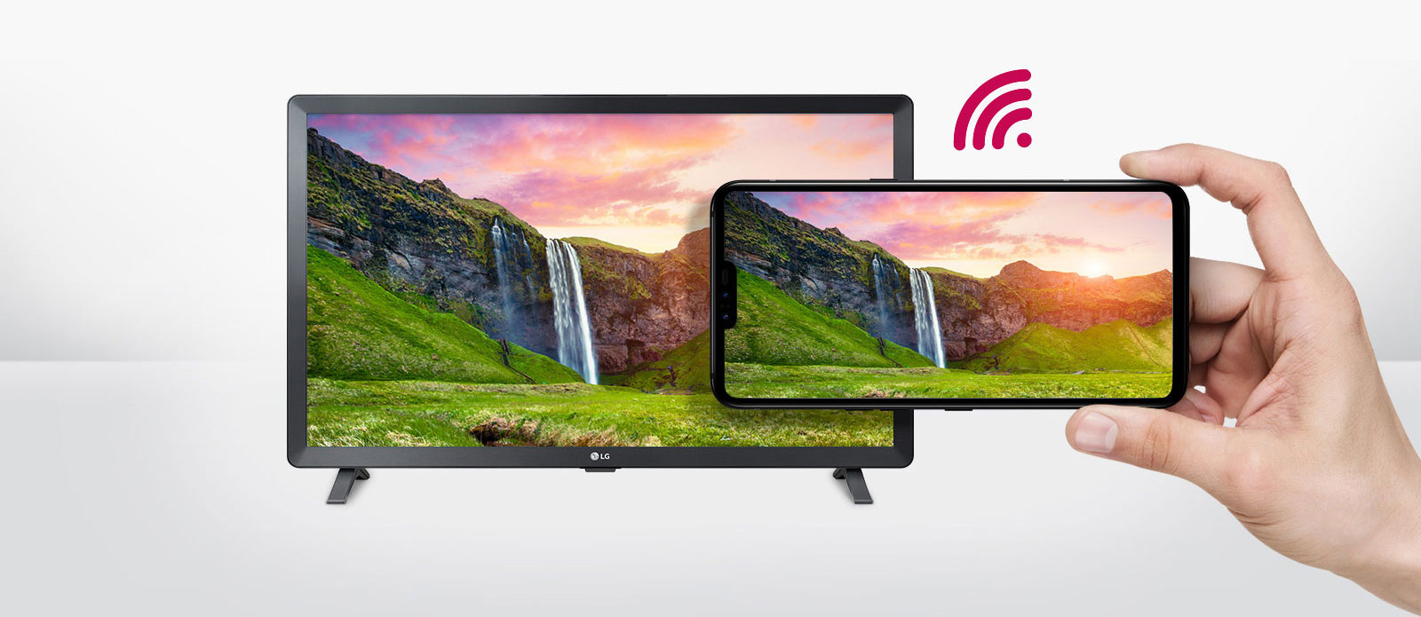 Integrované WiFi pripojenie a bezdrôtové riešenie, napríklad zobrazovanie obsahu smartfónu na veľkej obrazovke