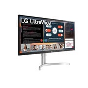 LG 34'' LG UltraWide monitor s IPS displejom, pohľad z perspektívy, 34WN650-W, thumbnail 4