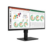 LG 35'' LG UHD monitor s IPS displejom, pohľad z&nbsp;perspektívy, 34BN770-B, thumbnail 4
