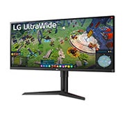 LG 34'' LG UltraWide monitor s IPS displejom, Pohľad zboku +15 stupňov, 34WP65G-B, thumbnail 2
