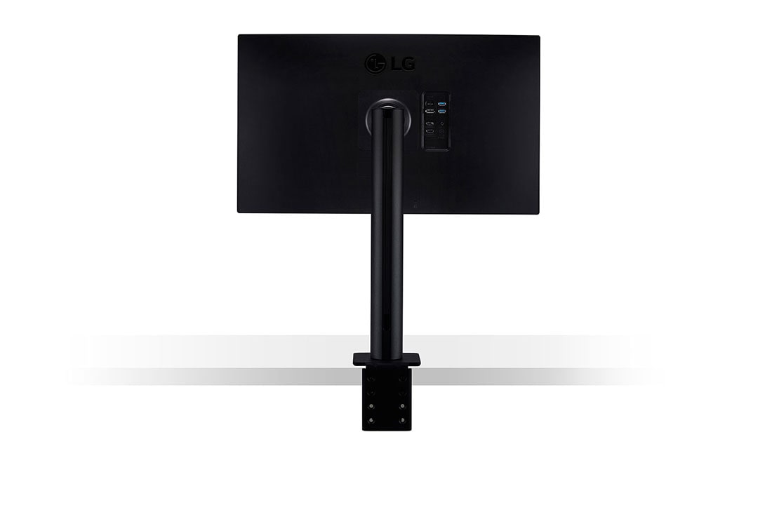LG 27-palcový monitor QHD Ergo IPS s USB Type-C™, Bočný pohľad zozadu so stojanom monitora v strede, 27QN880-B, thumbnail 11