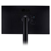 LG 27-palcový monitor QHD Ergo IPS s USB Type-C™, Detailný bočný pohľad zozadu so stojanom monitora v strede, 27QN880-B, thumbnail 12