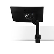 LG 27-palcový monitor QHD Ergo IPS s USB Type-C™, Bočný pohľad zozadu so stojanom monitora napravo, 27QN880-B, thumbnail 14
