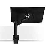 LG 27-palcový monitor QHD Ergo IPS s USB Type-C™, Bočný pohľad zozadu so stojanom monitora naľavo, 27QN880-B, thumbnail 15