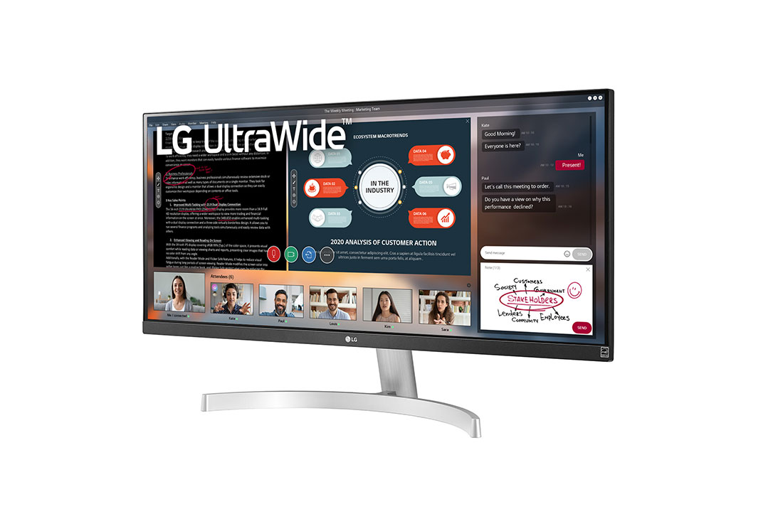 LG 29'' LG UHD monitor s IPS displejom, Pohľad zboku +15 stupňov, 29BN650-B, thumbnail 2