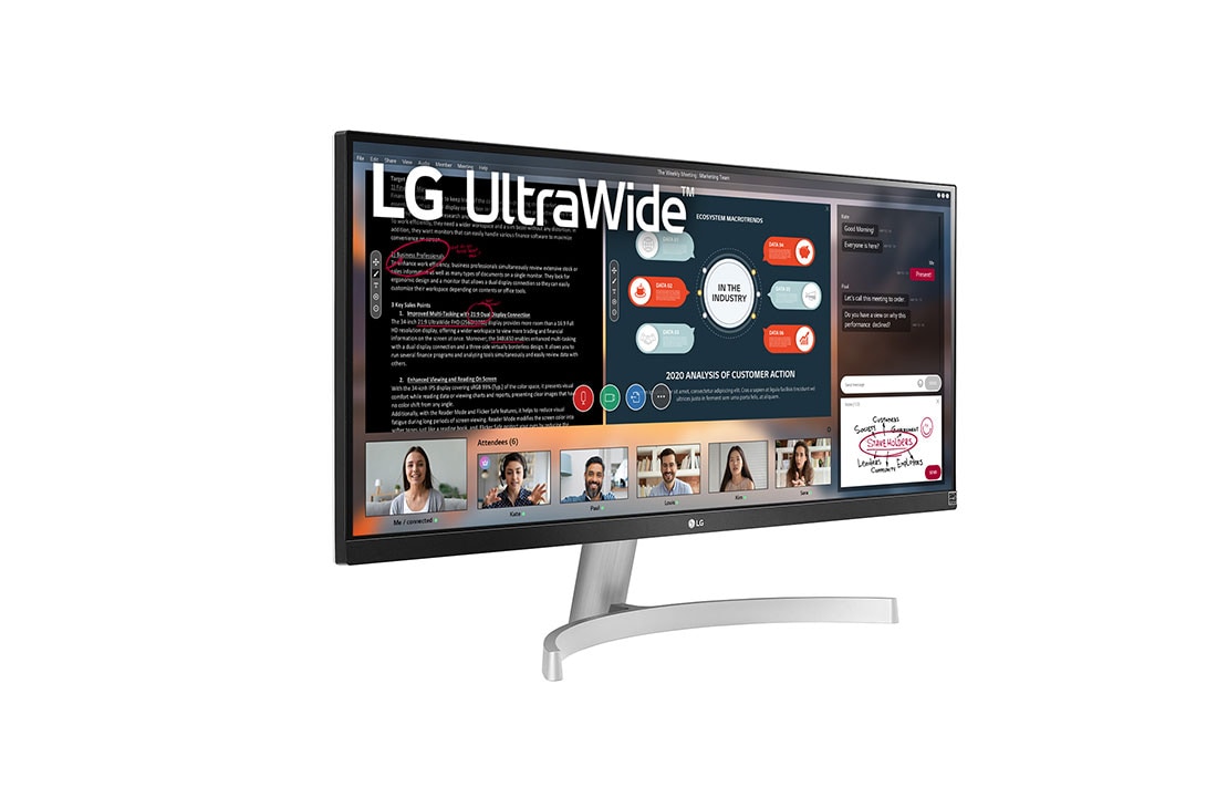 LG 29'' LG UHD monitor s IPS displejom, pohľad z&nbsp;perspektívy, 29BN650-B, thumbnail 4
