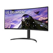 LG 34-palcový zakrivený monitor UltraWide™ s pomerom strán 21&nbsp;:&nbsp;9 a rozlíšením QHD (3440 × 1440), Pohľad zboku -15 stupňov, 34WP65C-B, thumbnail 2