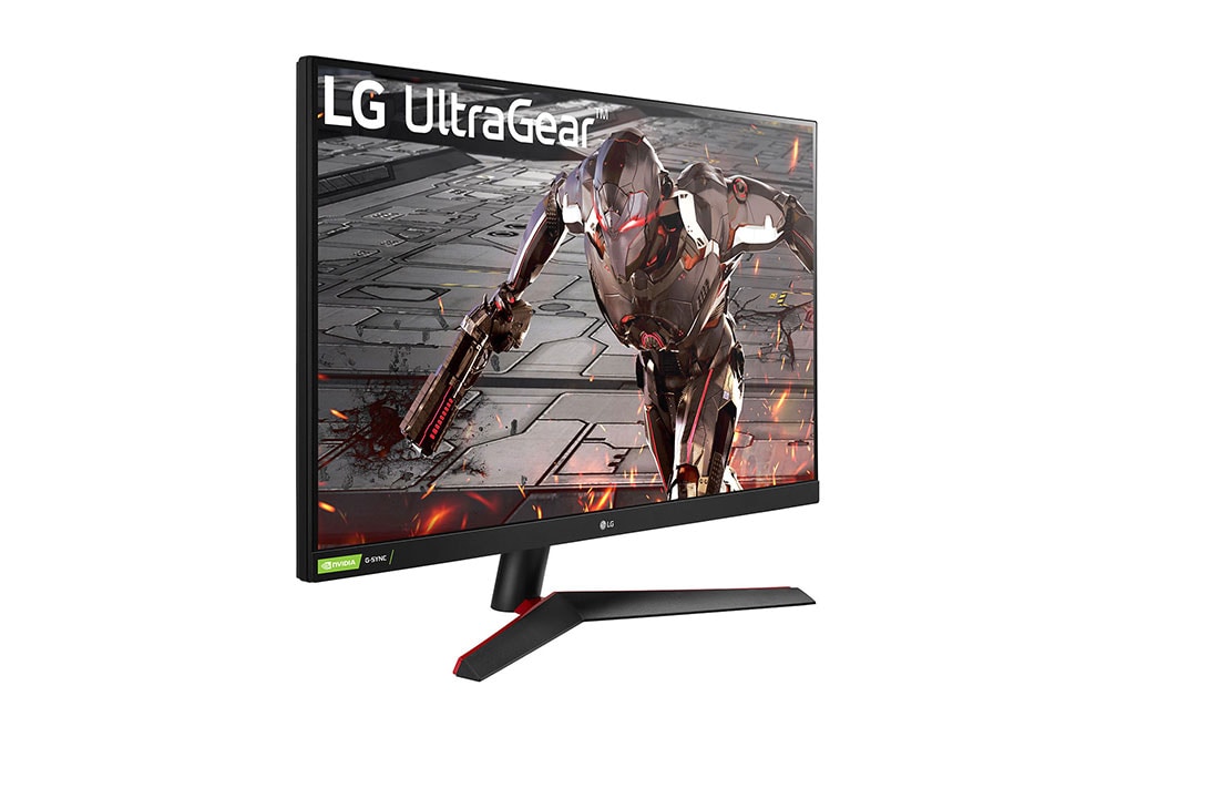 LG 31,5-palcový herný monitor UltraGear™ s&nbsp;rozlíšením Full HD, obnovovacou frekvenciou 165&nbsp;Hz, technológiou 1ms MBR a&nbsp;kompatibilný s&nbsp;technológiou NVIDIA® G-SYNC®, Pohľad z perspektívy, 32GN500-B, thumbnail 4