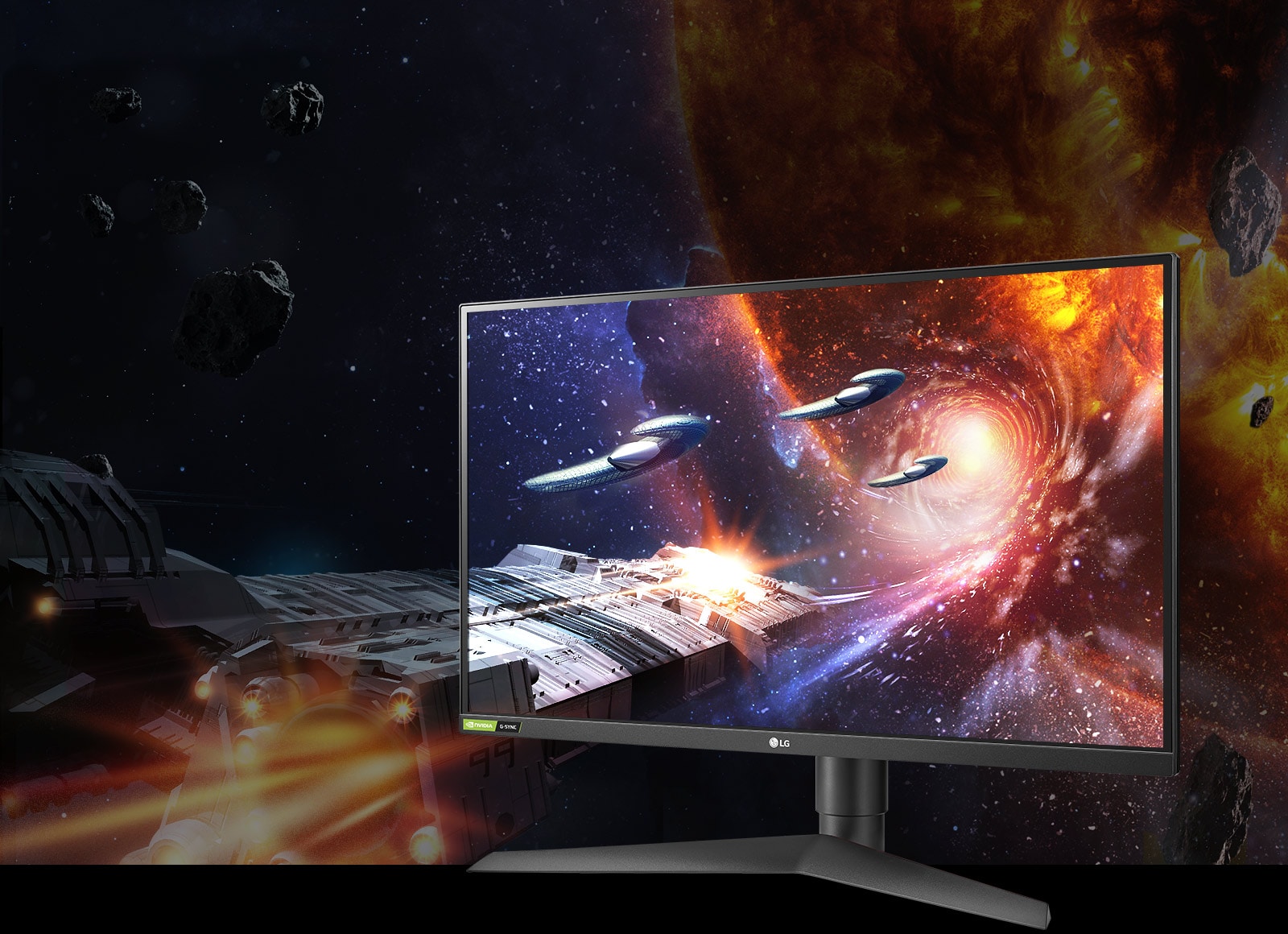 Displej s rozlíšením HDR a 99% pokrytím priestoru farieb sRGB zachováva vernosť farieb v herných scénach