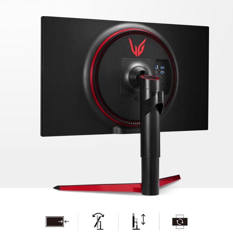 Monitor s ergonomickým dizajnom a stojanom umožňujúcim nastavenie náklonu, otočenia a výšky