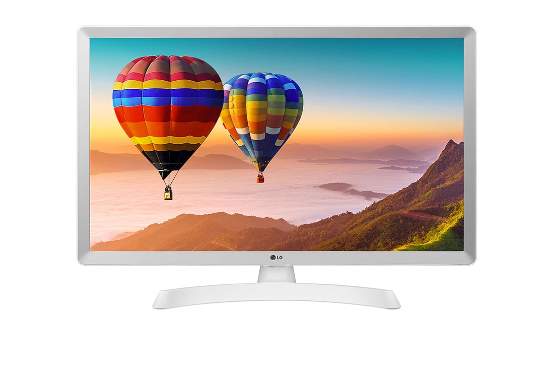 LG 27,5-palcový LED TV monitor s podporou rozlíšenia HD a širokým pozorovacím uhlom, pohľad spredu, 28TN515V-WZ