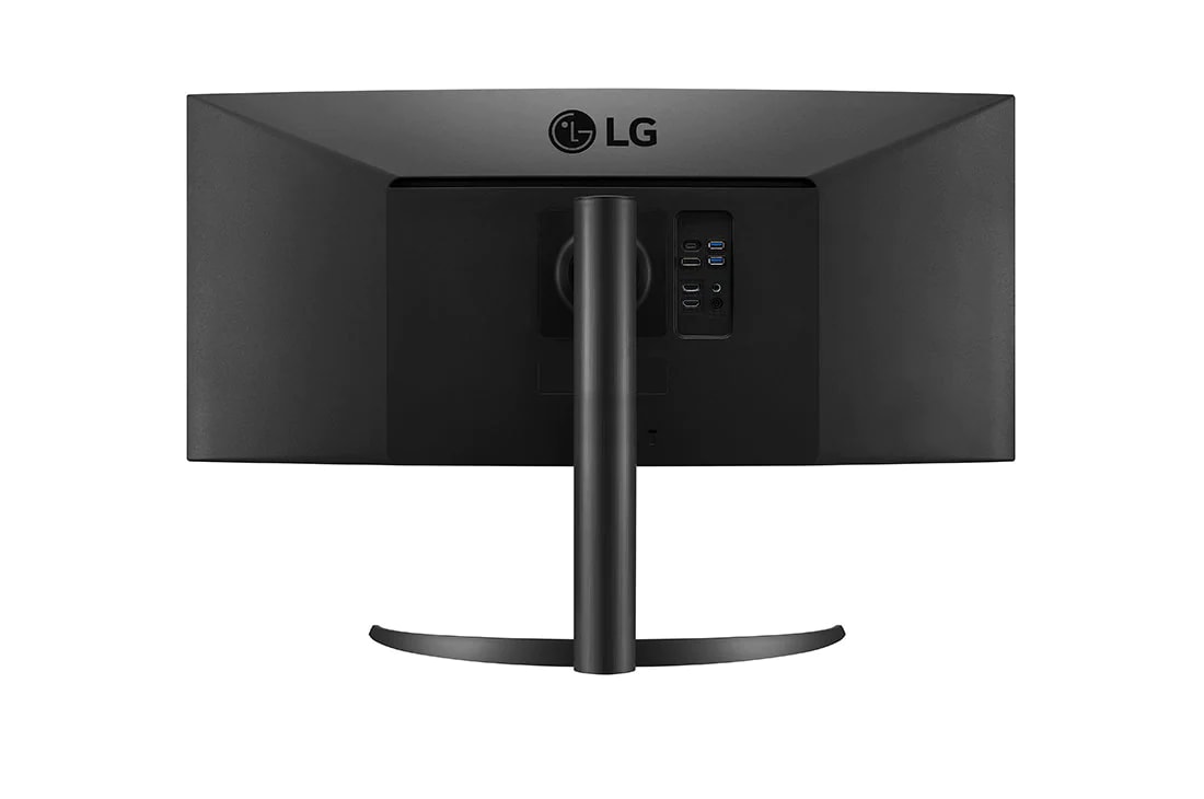 LG 34-palcový zakrivený monitor UltraWide™ s pomerom strán 21 : 9 a rozlíšením QHD (3440 × 1440), pohľad zozadu, 34WP85C-B, thumbnail 6