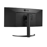 LG 34-palcový zakrivený monitor UltraWide™ s pomerom strán 21 : 9 a rozlíšením QHD (3440 × 1440), pohľad zblízka na porty, 34WP85C-B, thumbnail 7