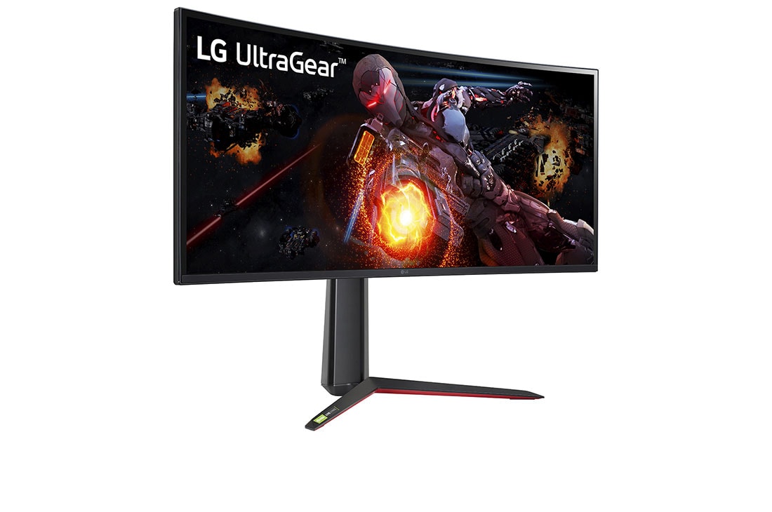 LG 34'' LG UltraGear herný monitor s IPS displejom., Pohľad z perspektívy, 34GP950G-B, thumbnail 4