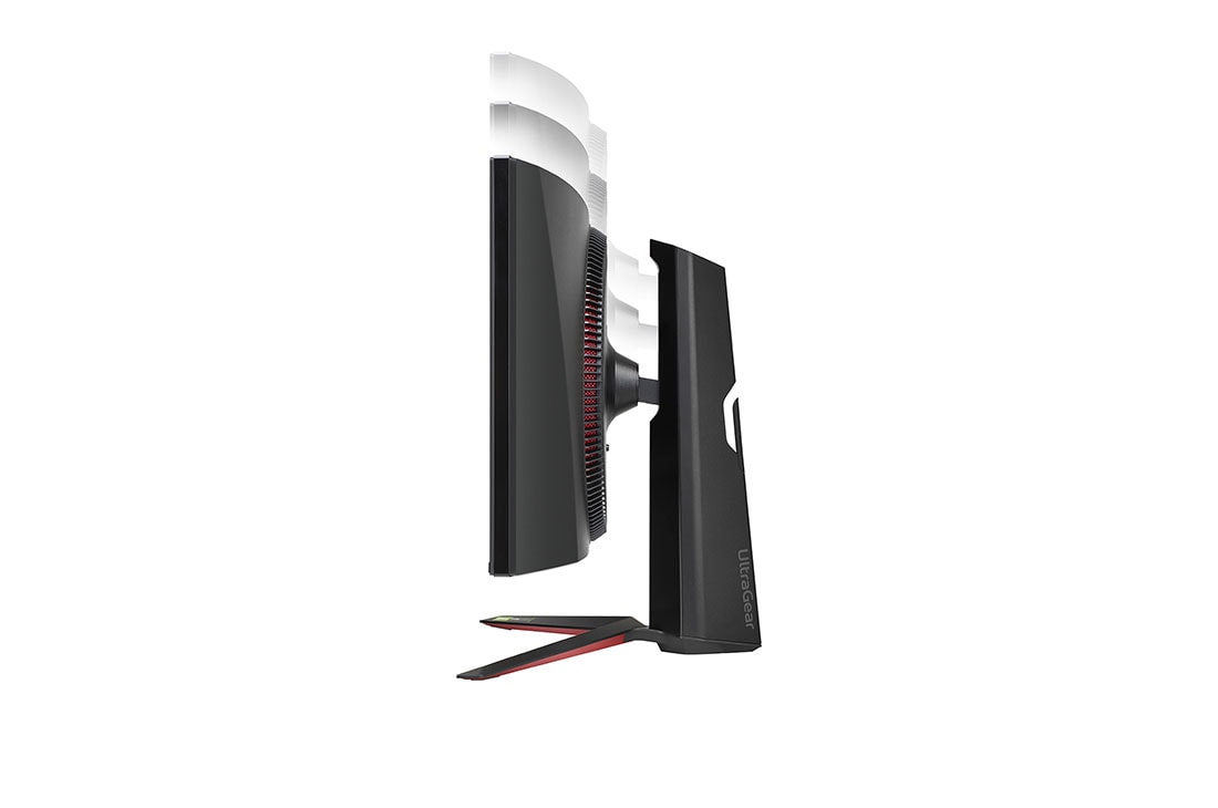LG 34'' LG UltraGear herný monitor s IPS displejom., pohľad zboku pri znižovaní výšky monitora, 34GP950G-B, thumbnail 12