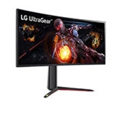 LG 34'' LG UltraGear herný monitor s IPS displejom., Pohľad z perspektívy, 34GP950G-B, thumbnail 4