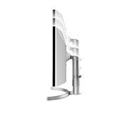 LG 35-palcový zakrivený monitor UltraWide™ s rozlíšením QHD a podporou formátu HDR VA, pohľad na monitor zboku pri znižovaní výšky, 35WN75CN-W, thumbnail 10