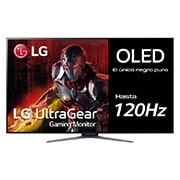 LG 48-palcový herný monitor OLED UltraGear™ s&nbsp;rozlíšením UHD 4K, pohľad spredu, 48GQ900-B, thumbnail 1