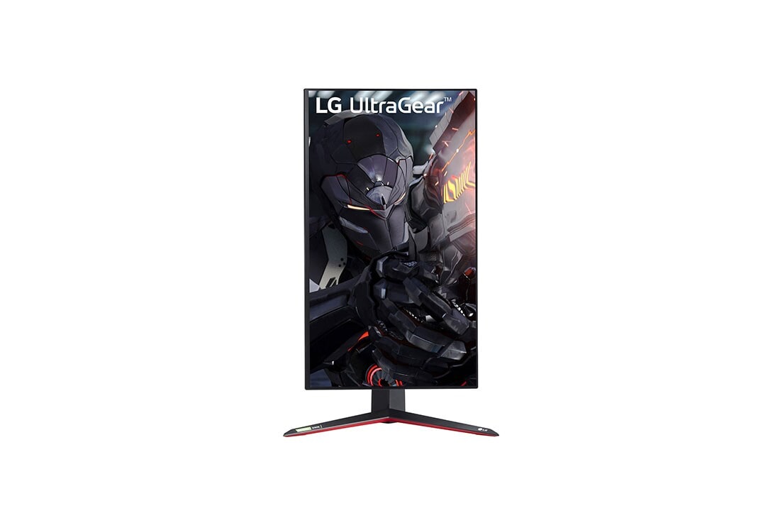 LG 27'' LG UltraGear herný monitor s 4K nano IPS displejom., pohľad spredu s displejom otočeným o 90 stupňov, 27GN95R-B, thumbnail 15