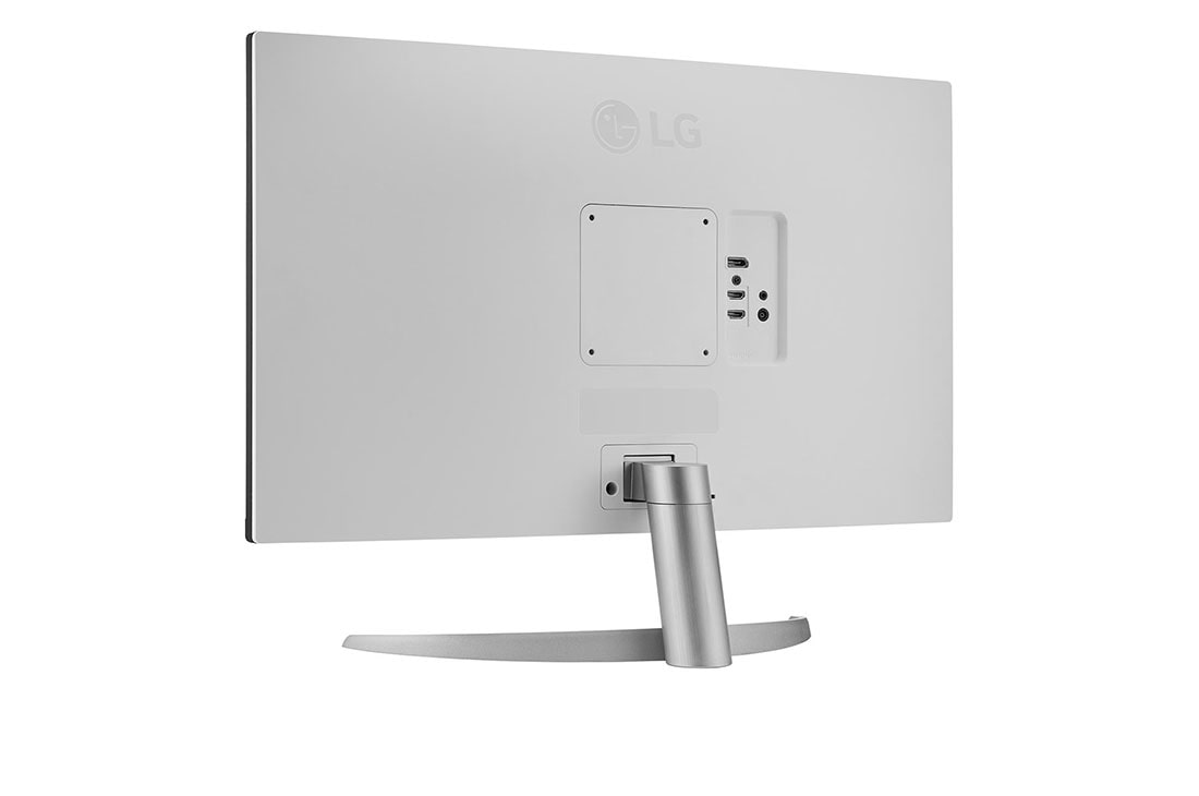 LG 27'' LG UHD monitor s IPS displejom, pohľad zozadu z perspektívy, 27UP600P-W, thumbnail 5
