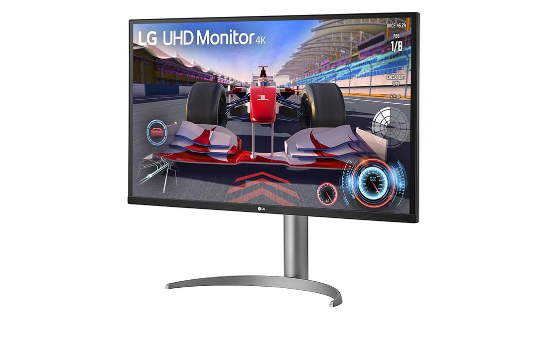 LG 31,5-palcový monitor HDR s rozlíšením UHD 4K, pohľad zboku -15 stupňov, 32UQ750P-W, thumbnail 2