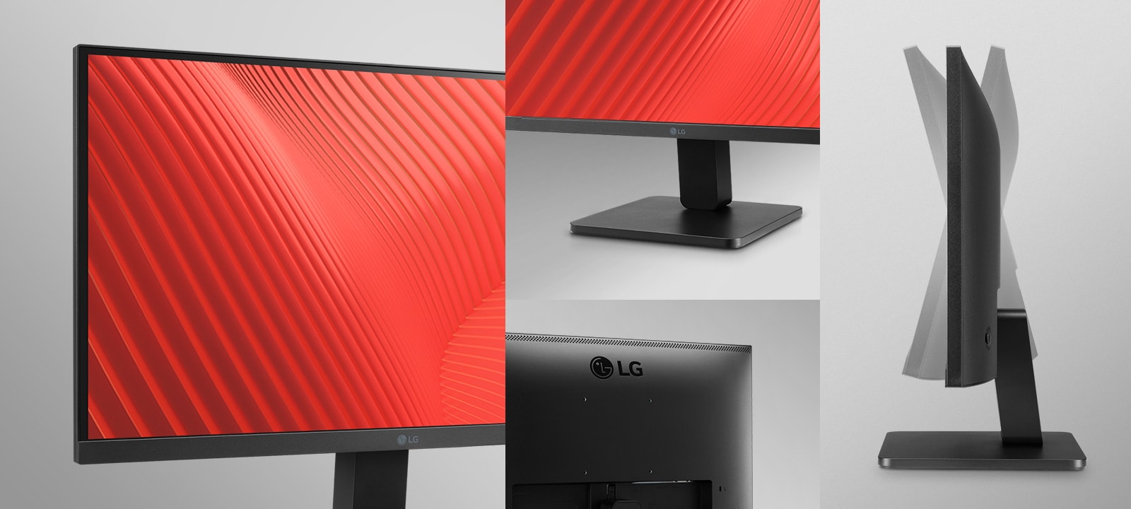 Tento displej je z troch strán ohraničený tenkým rámom a monitor ponúka možnosť nastavenia náklonu.