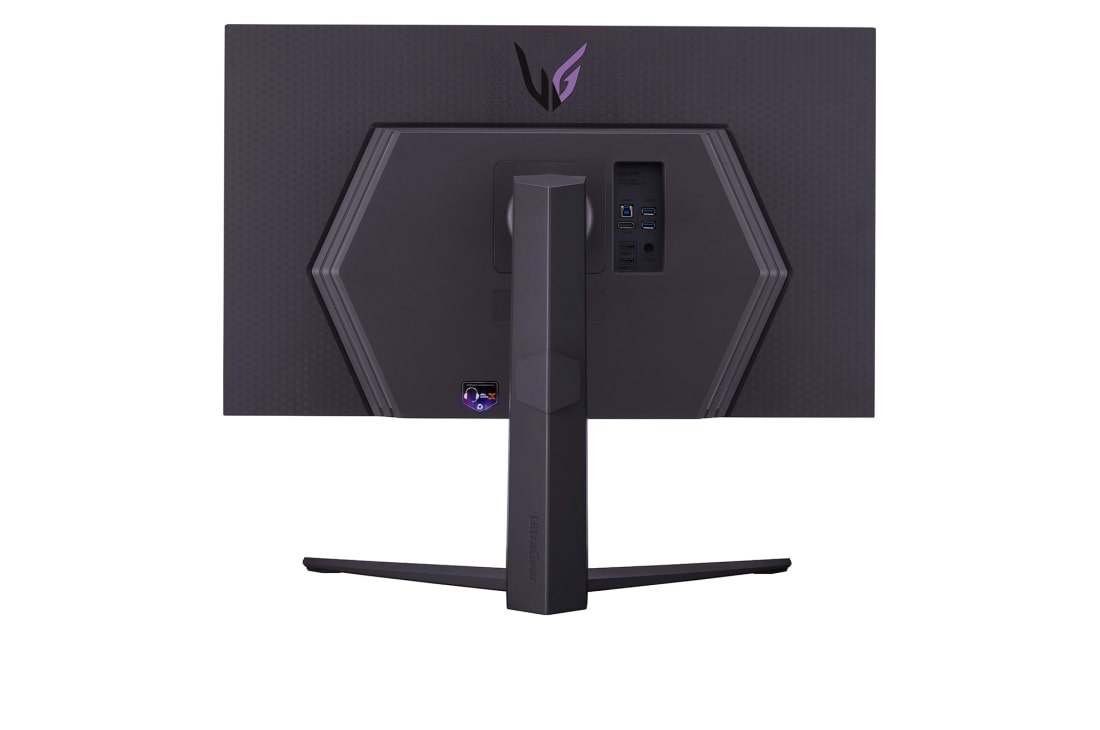 LG 32-palcový herný monitor UltraGear™ LG s obnovovacou frekvenciou 144 Hz, pohľad zozadu, 32GR93U-B, thumbnail 7