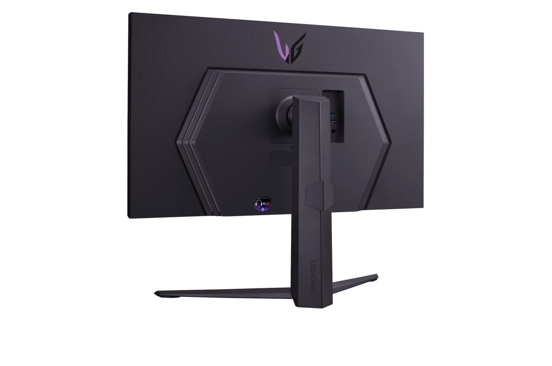 LG 32-palcový herný monitor UltraGear™ LG s obnovovacou frekvenciou 144 Hz, pohľad zozadu z perspektívy, 32GR93U-B, thumbnail 9