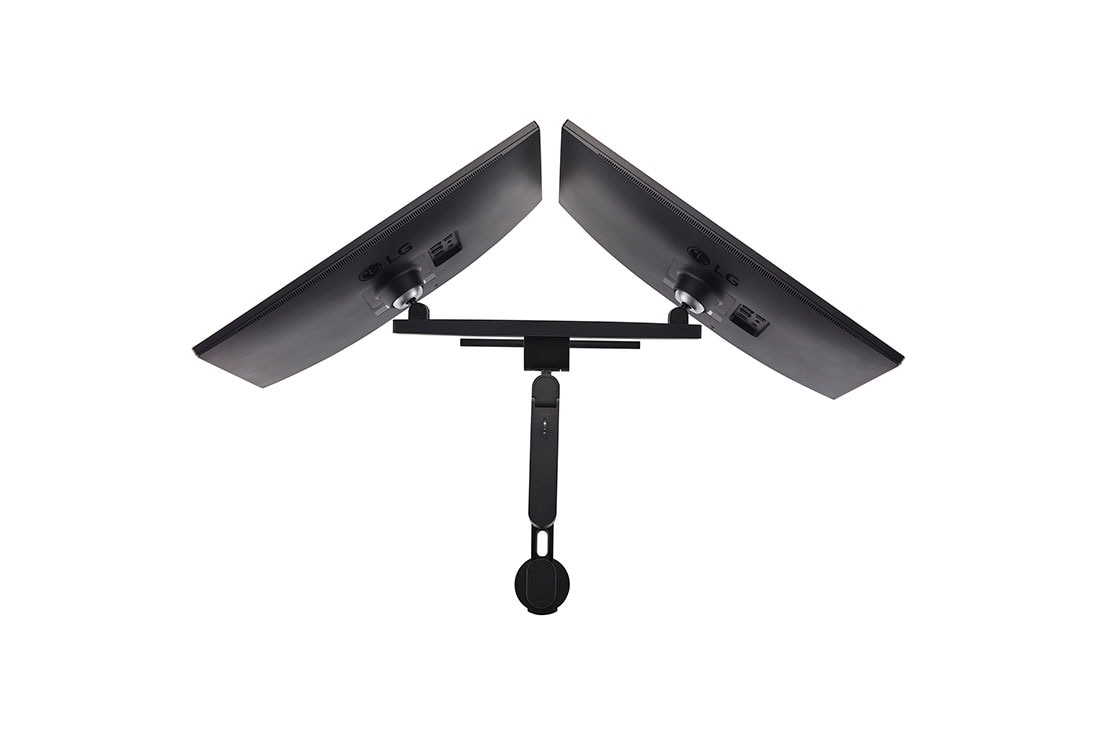 LG 27-palcový monitor QHD Ergo Dual s reťazovou konfiguráciou, pohľad zozadu z perspektívy s modulom Center-Portrait, 27QP88DP-BS, thumbnail 13