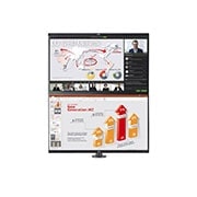 LG 27-palcový monitor QHD Ergo Dual s reťazovou konfiguráciou, Pohľad spredu s modulom Pivot, 27QP88DP-BS, thumbnail 3