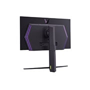 LG 27-palcový herný monitor OLED UltraGear™ | HDR400 True black, 240 Hz, 0,03 ms (GtG), pohľad zozadu z perspektívy so zapnutými svetlami, 27GS95QE-B, thumbnail 10
