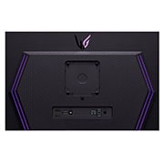 LG 27-palcový herný monitor OLED UltraGear™ | HDR400 True black, 240 Hz, 0,03 ms (GtG), pohľad zblízka na porty so zapnutými svetlami, 27GS95QE-B, thumbnail 12