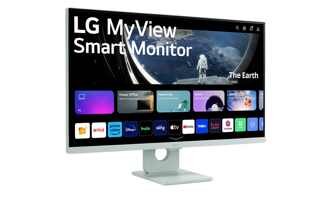 LG 27-palcový Smart Monitor IPS LG MyView s rozlíšením Full HD a systémom webOS, pohľad zboku +15 stupňov, 27SR50F-G, thumbnail 4