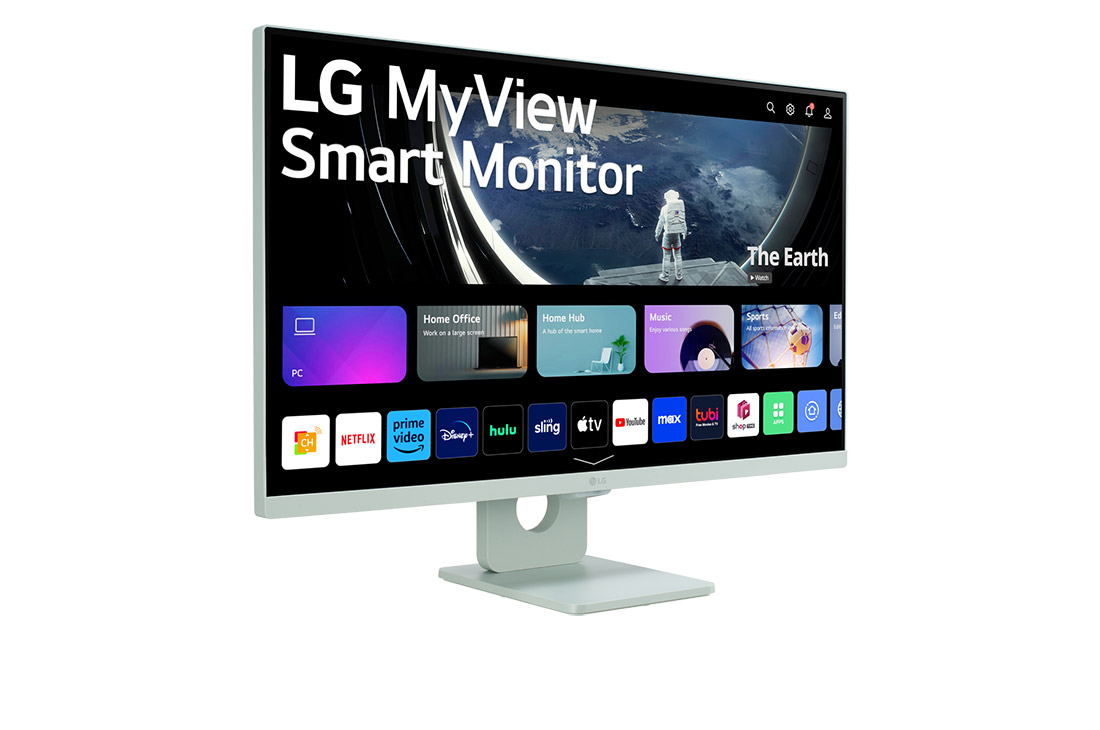 LG 27-palcový Smart Monitor IPS LG MyView s rozlíšením Full HD a systémom webOS, pohľad z perspektívy, 27SR50F-G, thumbnail 5